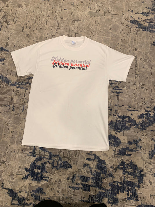 White chase a bag tee